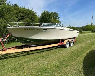 1973 Broadvill 24' watercraft Twin 165 