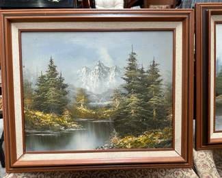 Framed Canvas Painting 