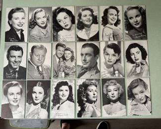 Vintage 1940’s Arcade Lobby Cards~Actors Black & White Prints