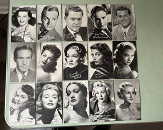 Vintage 1940’s Arcade Lobby Cards~Actors Black & White Prints