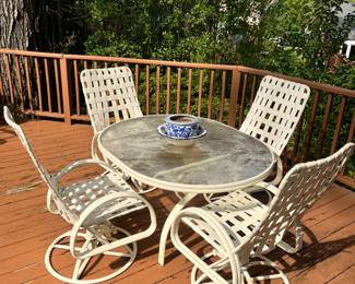 Patio table and chairs