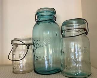Blue Ball Mason Jars