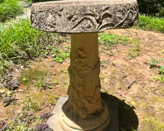 Concrete Birdbath