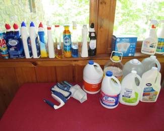 Lots of cleaning etc supplies