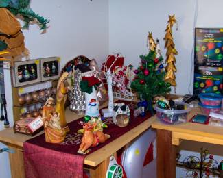 Assortment of holiday decorations 