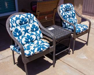 Beautiful outdoor matching chairs and table 