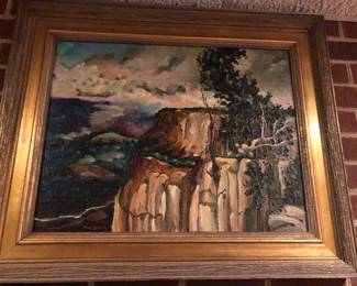 One of Several Oil Painting Signed Leon Stacks