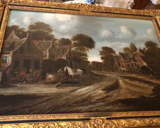Oil Painting of Dutch Village
School of Hendric  Avercamp
Dutch (Metal Tag)
