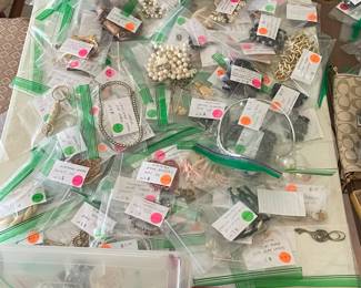 Modern and vintage costume jewelry