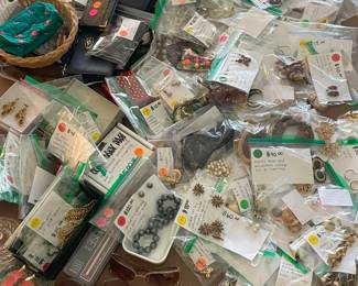 Modern and vintage costume jewelry