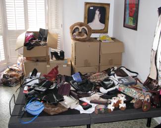 Shoes, purses, belts