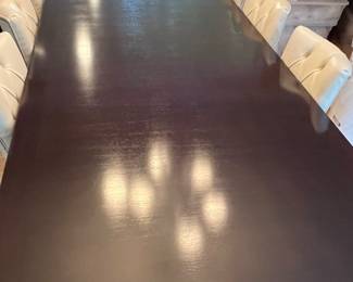 10. Custom Italian Dining Table (118" x 43" x 30")
