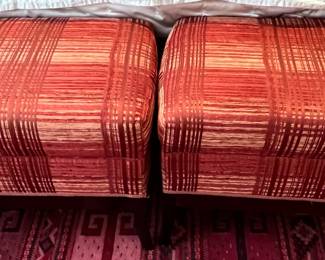 68. Pair of Upholstered Ottomans (27" x 18" x 18")