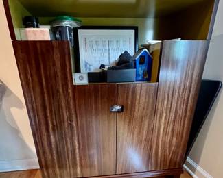 65. Contemporary Mini Bar Cabinet (32" x 12" x 38")