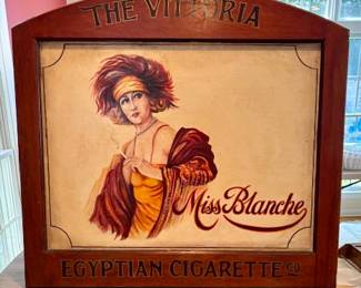 110. Miss Blanche Egyptian Cigarette Co. Art (42" x 39")