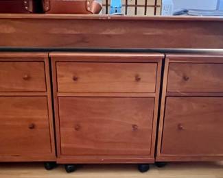 55. Harden 2 Drawer File Cabinet on Casters (20" x 20" x 24")
56. Harden 2 Drawer File Cabinet on Casters (20" x 20" x 24")
57. Harden 2 Drawer File Cabinet on Casters (20" x 20" x 24") 59. Harden Console Table (68" x 20" x 31")