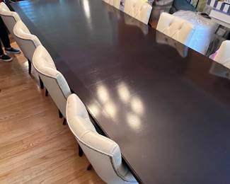 10. Custom Italian Dining Table (118" x 43" x 30")