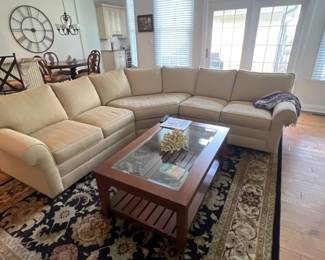 white sectional couch