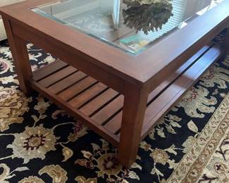 glass inlay coffee table