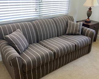 striped couch sleeper sofa