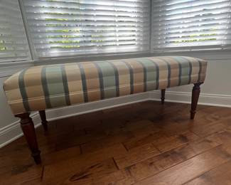 ottoman bench plaid