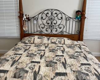 Bedframe and headboard