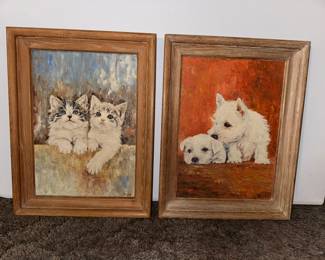 Vintage oil paintings