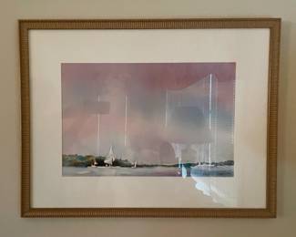 Original Water Color by F. Dennis Clarke