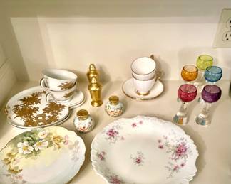 Vintage Czech Cordial Colored Glasses