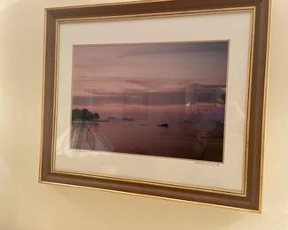 Framed/ Signed Photograph by Heather R. Davidson 'Waterman Headed Out'