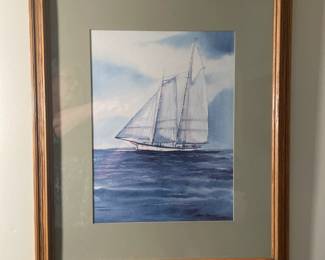 Signed Watercolor by Stephen Bleinberger