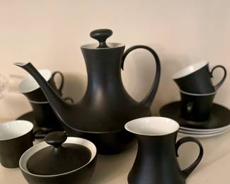 MCM Espana Noche Block Bidasoa Black Matte Coffee/Tea Set