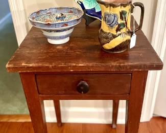 Majolica and Imari Porcelain; Primitive Table