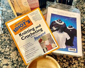 Crochet & Knitting Books, Yarn Bowl, Crochet Hooks