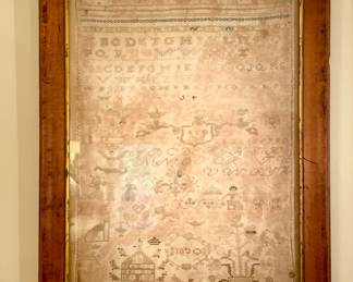 Antique 1830 Framed Sampler