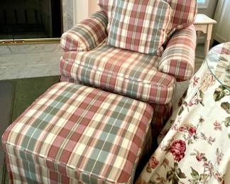 Sherrill Custom Club Chair & Ottoman; Higgins & Spencer, St. Michaels, MD