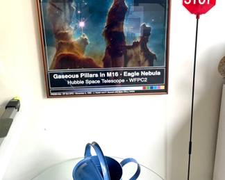 Framed Poster; Crab Watering Can