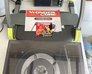 Vintage Panasonic RD-3100 Turn Table; Wonder Core Exerciser