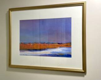 Framed Original Watercolor by F. Dennis Clarke