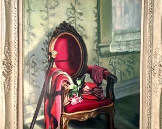 Still Life Oil on Canvas by Bettina M. Lesieur