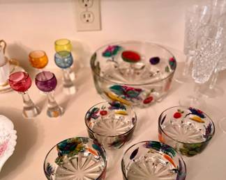 Italian Hand Painted Salad Set