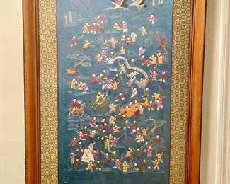 Framed Oriental Silk