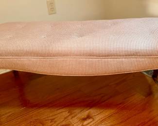 Custom Tufted Queen Anne Bench