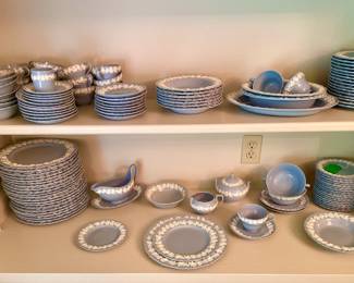 Wedgewood Blue & White Queens Ware