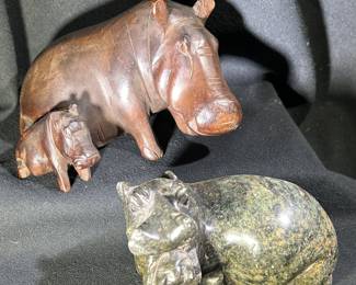 We have stone hippo figures as well. Hip Hip Hooray for hippos!