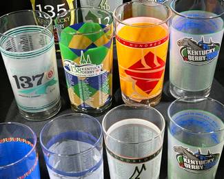 Kentucky Derby Souvenir Glass Collection