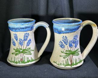 Bluebonnet Stoneware Mugs