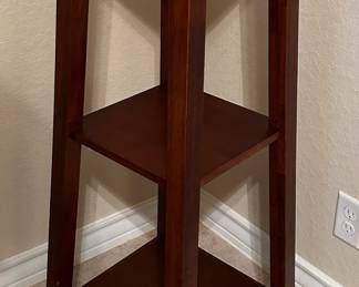Solid Wood Two Tier Plant Stand