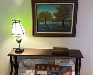 Antique Library Book Trough Table