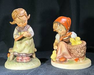 Hummel Figurines - “Chick Girl” and “Busy Student”